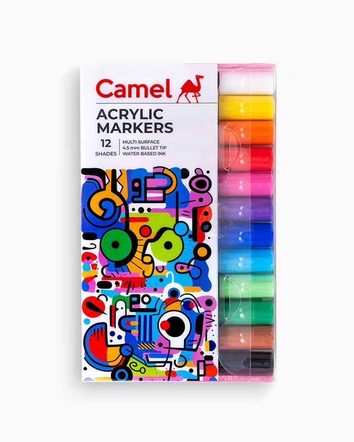 Camel Acrylic Markers 12 shades