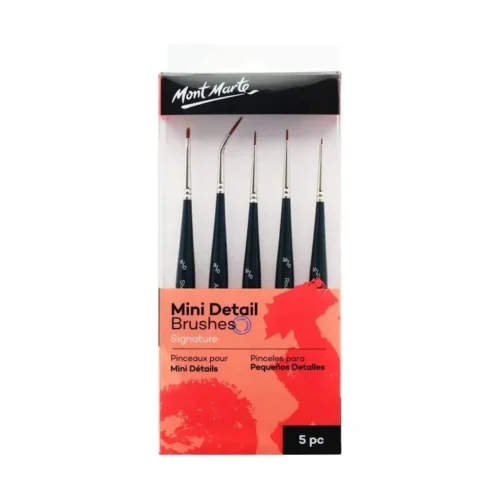 Mont Marte Mini Detail Brushes Set 5Pcs