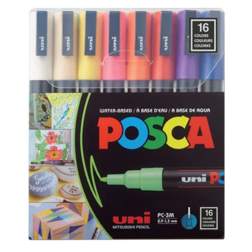 Uni-Ball Posca Markers - Set of 16
