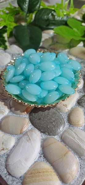 Oval shape Beads - Blue