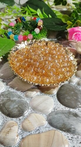 Glass Beads - Golden