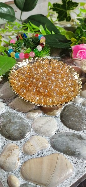 Glass Beads - Golden