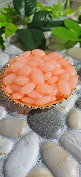 Oval shape Beads - Orange