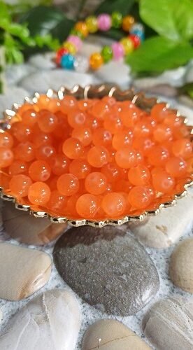 Glass Beads - Orange