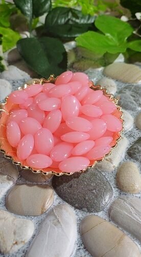 Oval shape Beads - Pink