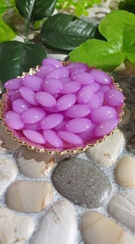 Oval shape Beads - Purple