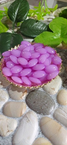Oval shape Beads - Purple