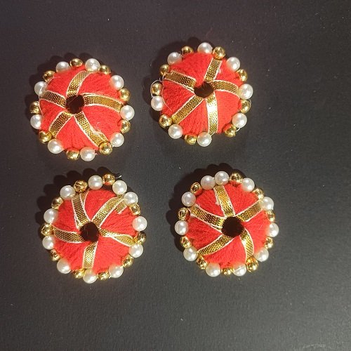 Gota & Beads Katori Umbrella extra small - color Red - Pack Of 5