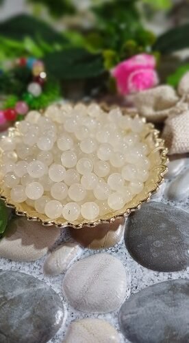 Glass Beads - White