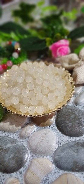 Glass Beads - White