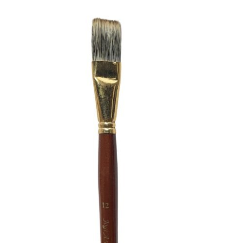 OIL COLOUR PAINT BRUSH FLATE 12