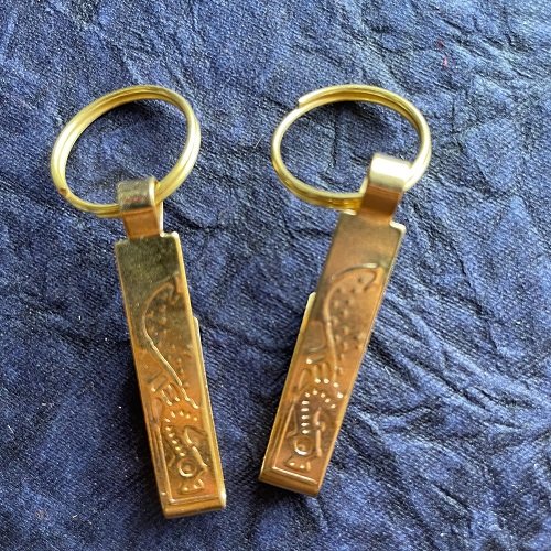 Golden jewellery hook / holder