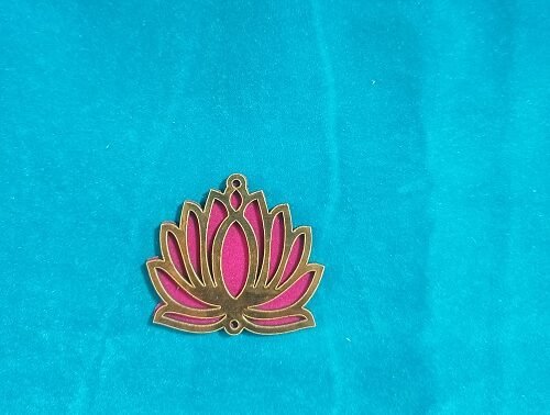 Hanging Lotus Toran pink Set of 2 Size 1