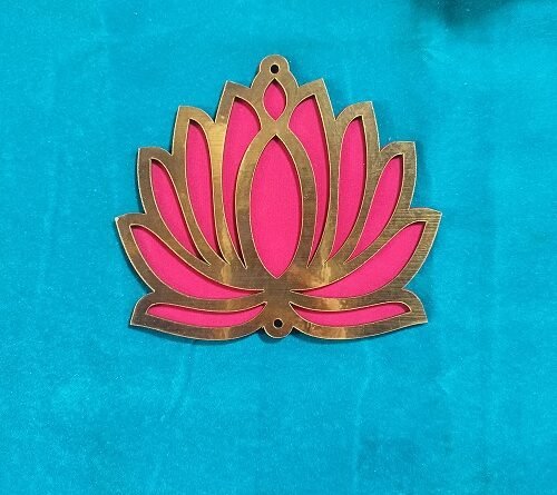 Hanging Lotus Toran pink Set of 2 Size 5