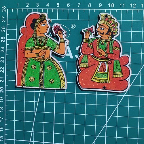 Raja Rani cutout MDF Pair