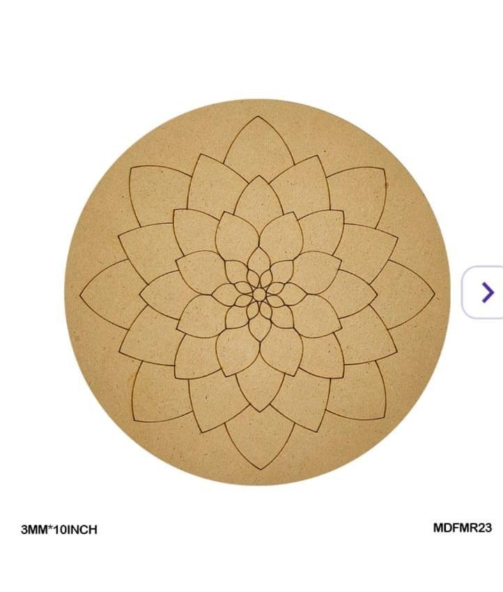 Mdf Cutout Mandala Engrave 3Mm*10Inch MDFMR23