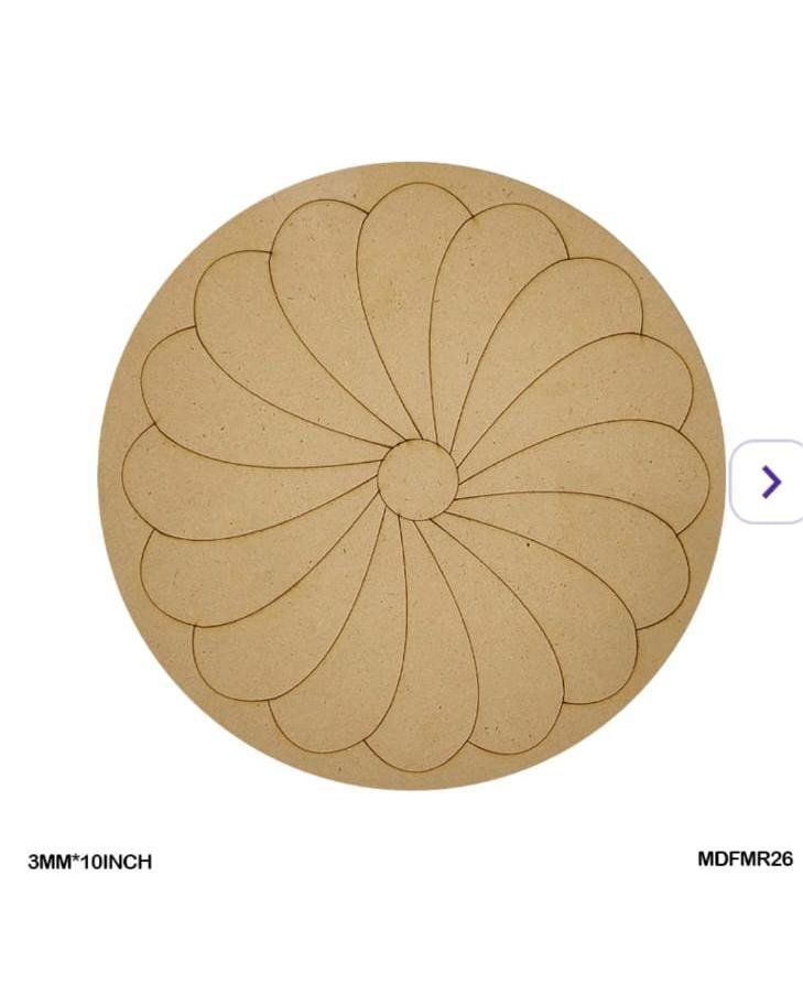 Mdf Cutout Mandala Engrave 3Mm*10Inch MDFMR26
