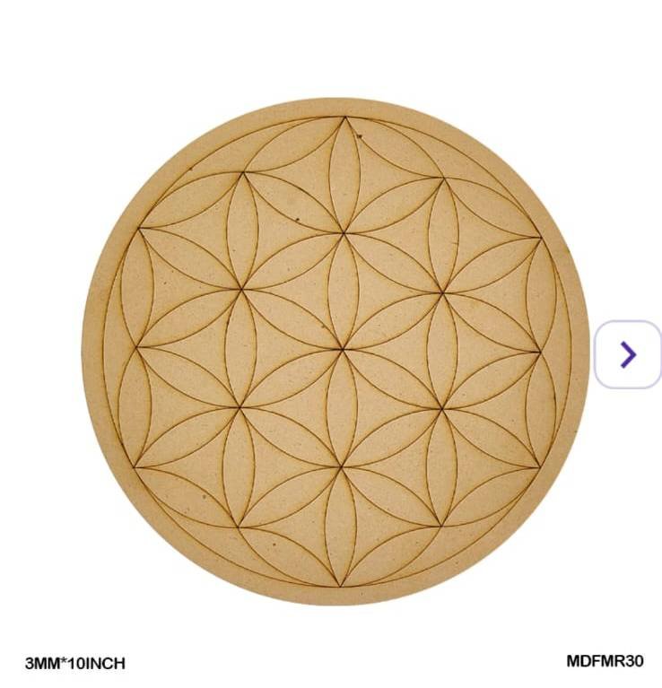 Mdf Cutout Mandala Engrave 3Mm*10Inch MDFMR30