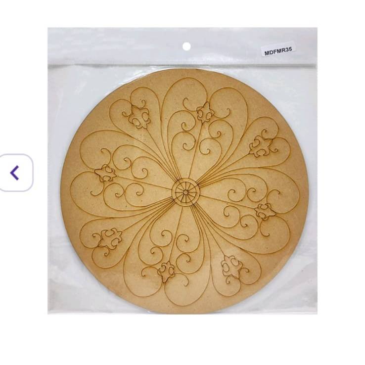 Mdf Cutout Mandala Engrave 3Mm*10Inch MDFMR35 - Image 2
