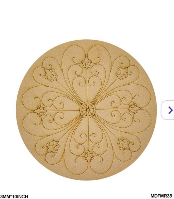 Mdf Cutout Mandala Engrave 3Mm*10Inch MDFMR35