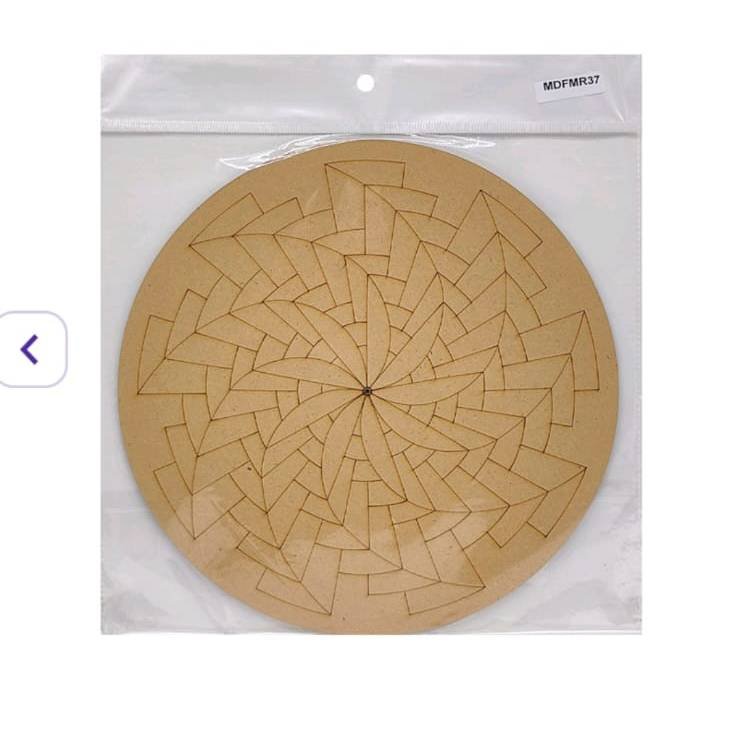 Mdf Cutout Mandala Engrave 3Mm*10Inch MDFMR37 - Image 2