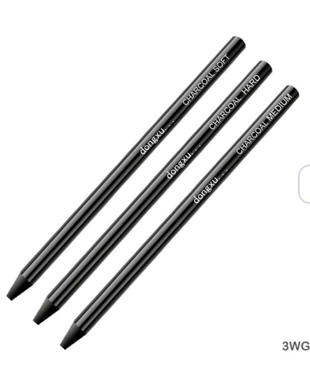 Woodless charcoal pencil 3 pcs 3WG - Image 2