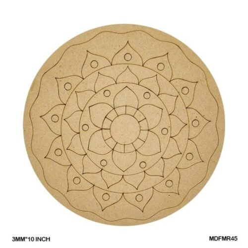 Mdf Cutout Mandala Engrave 3Mm*10Inch MDFMR45