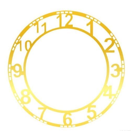 Clock acrylic golden Number
