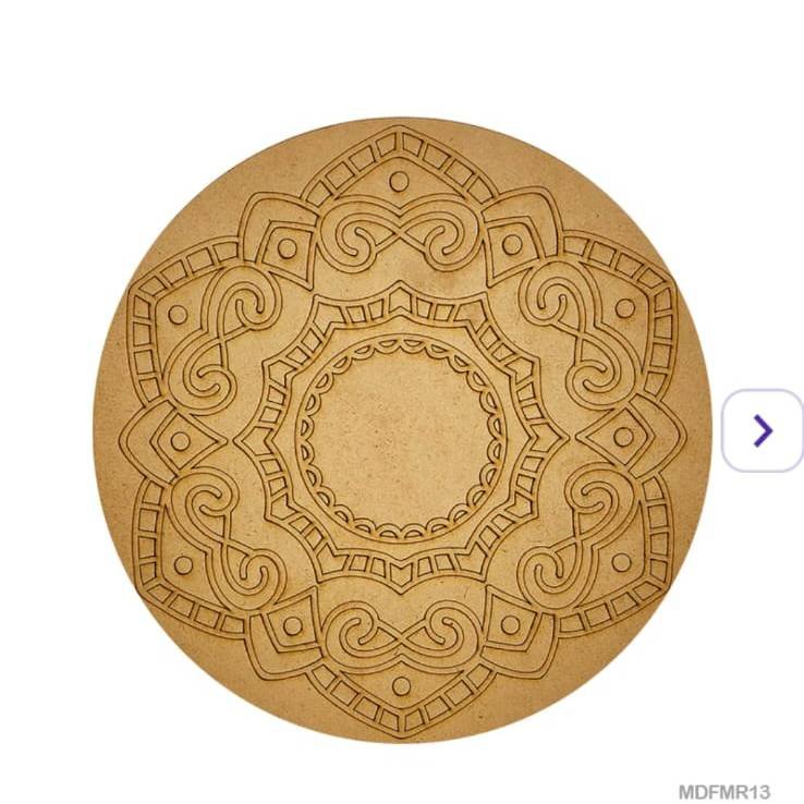 Mdf Cutout Mandala Engrave 3Mm*10Inch MDFMR13