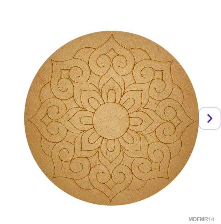 Mdf Cutout Mandala Engrave 3Mm*10Inch MDFMR14