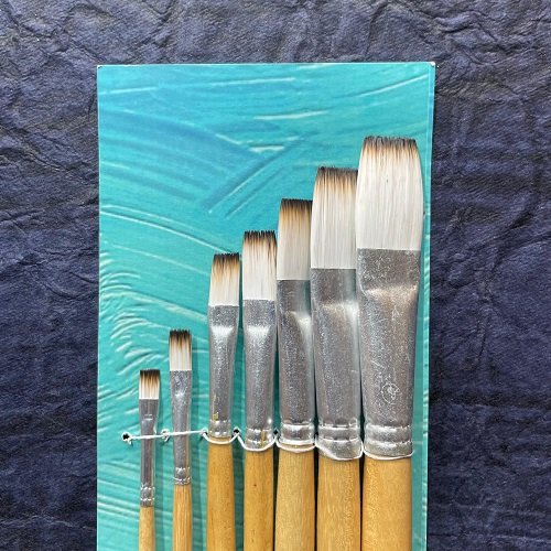 Paint Brush Flat set of 7 - Image 2