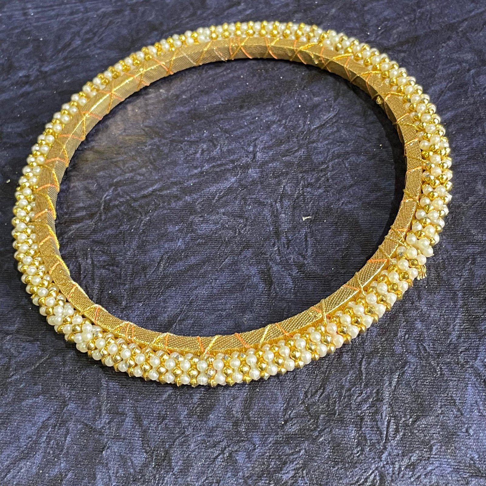 6" golden white ring - Image 2