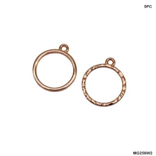 Round Shape Bezels Rose Gold pair MG256W2