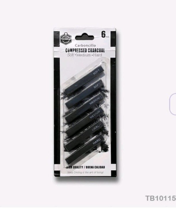 Compressed charcoal 6pcs TB101152