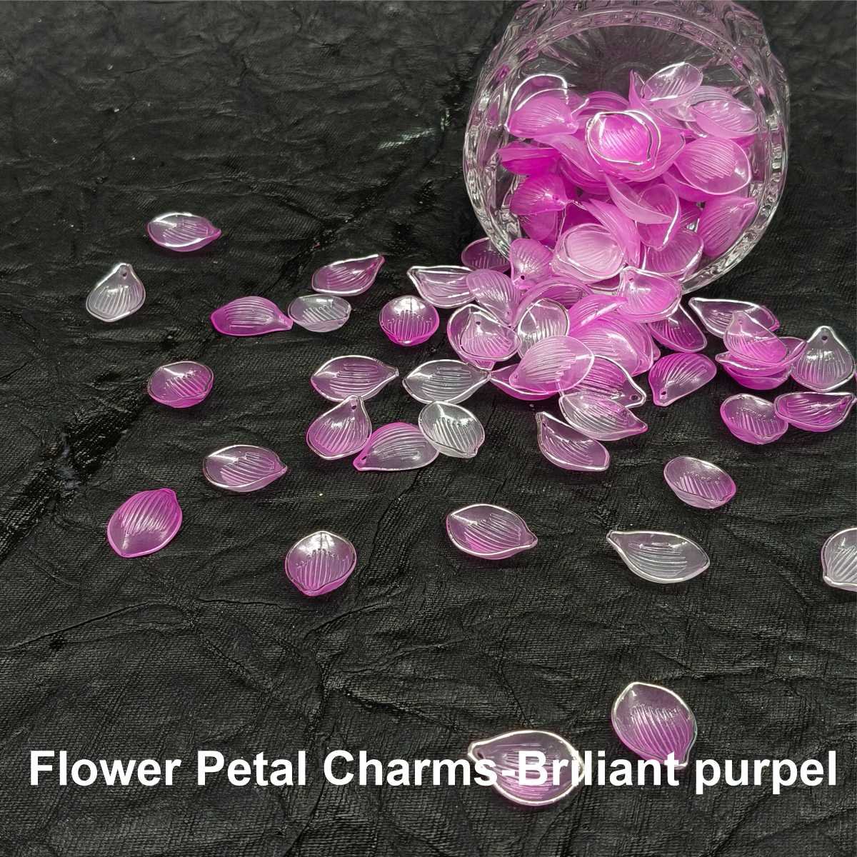 Flower Petal Charms-Briliant purpel
