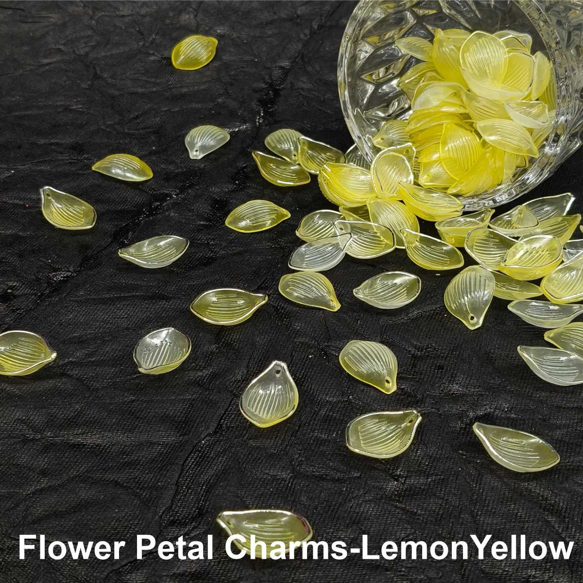 Flower Petal Charms-LemonYellow