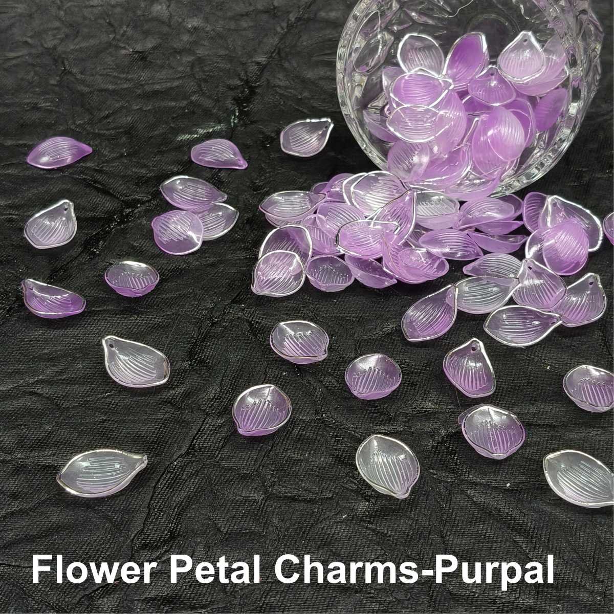 Flower Petal Charms-Purpal