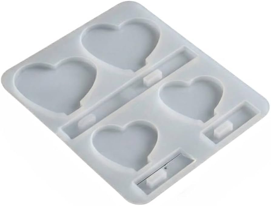 Heart frame with Stand Resin Mold 4 Cavity