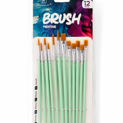 Kids Brush set of 12 flat green