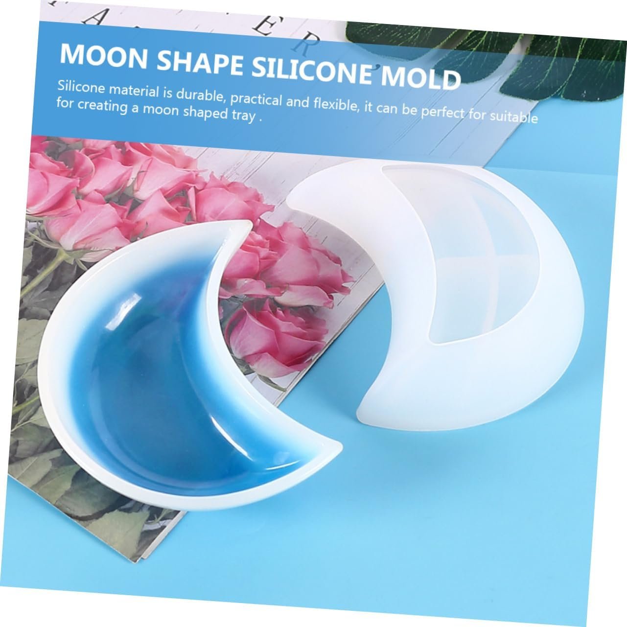 Moon shape silicone mold