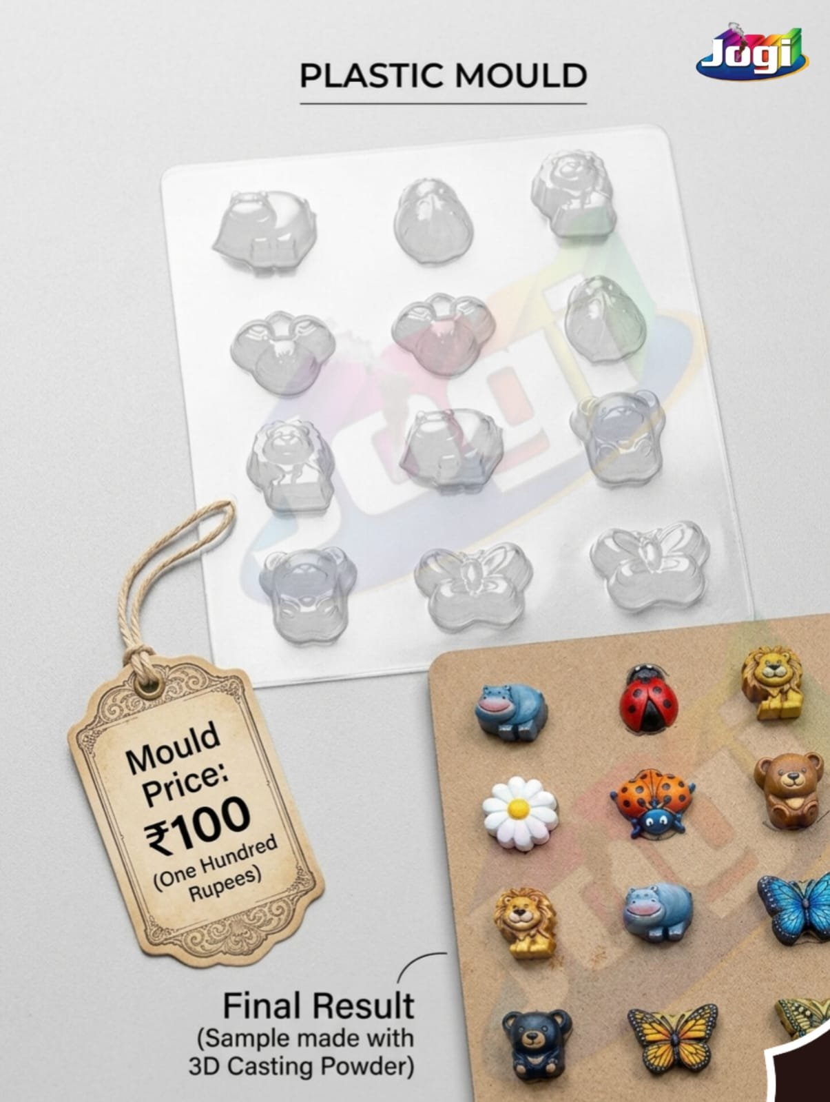 JOGI casting Mould | plastic Mould | BUTTERFLY | PACK OF 5