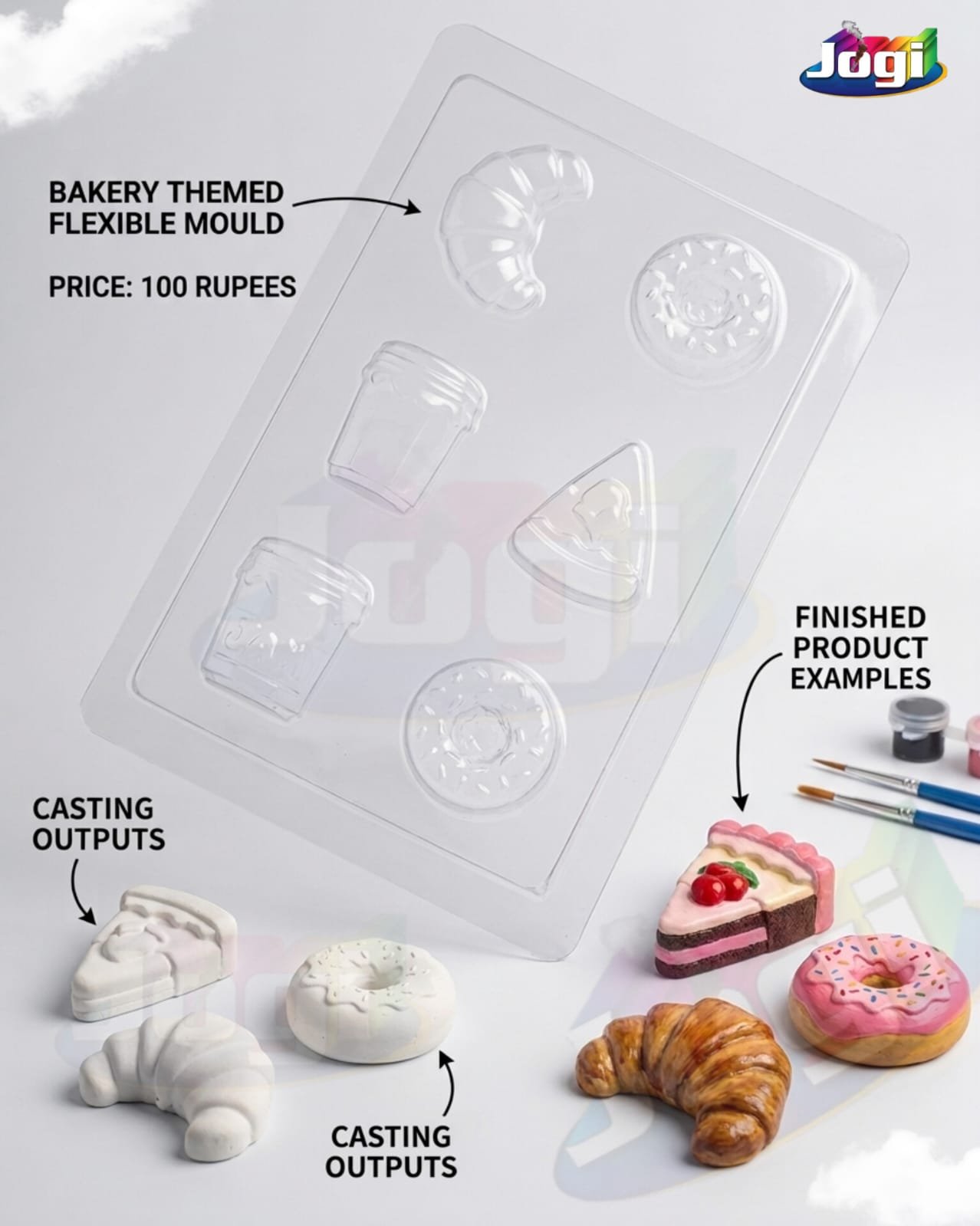 JOGI casting Mould | plastic Mould | DONUT | PACK OF 5