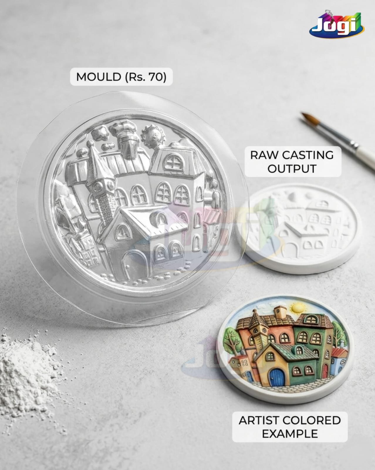JOGI casting Mould | plastic Mould | HOUSE | PACK OF 10