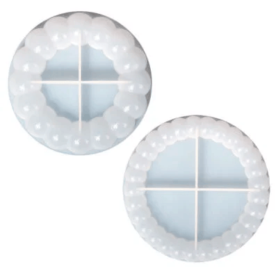 Bubble Round Tray Coaster Silicone Mold