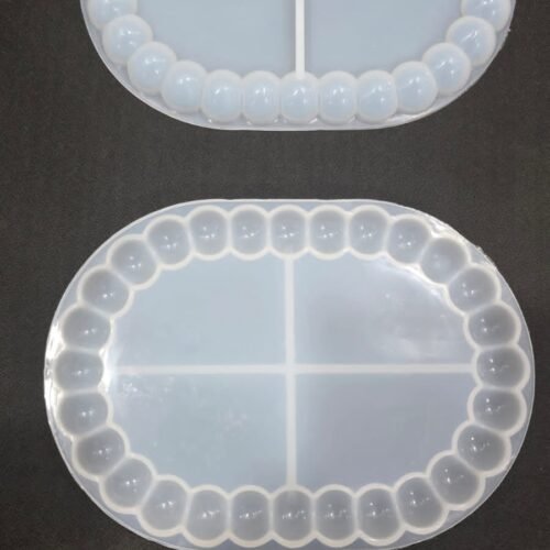 Bubble Oval Tray Coaster Silicone Mold