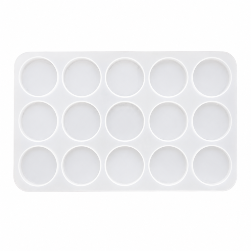 2" Plain Round Mould - 15 Cavity