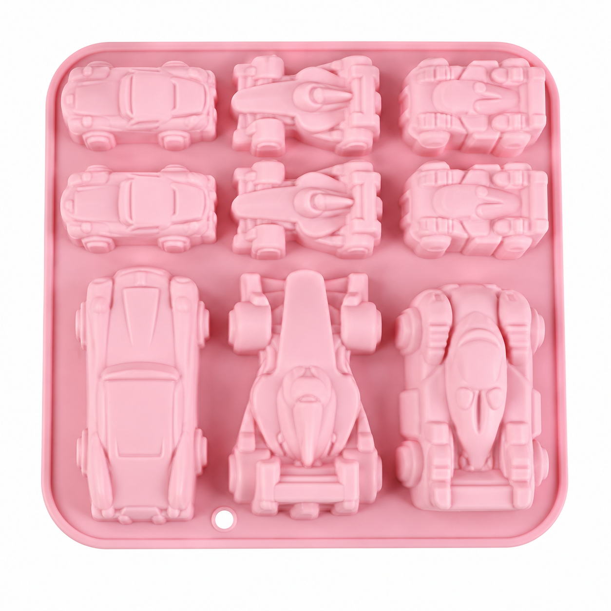 9 Different Sizes Racing Car Shaped Silicone casting Mold