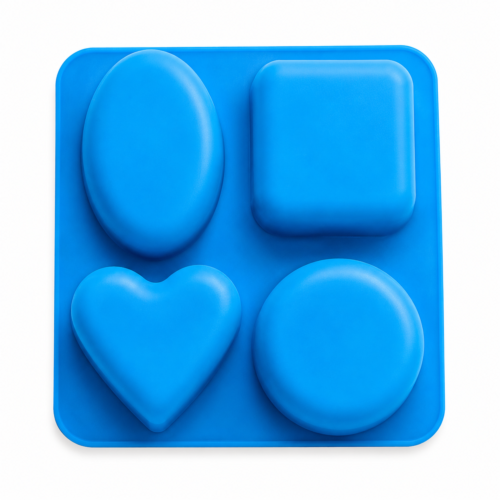 4-cavity shapes soap mold
