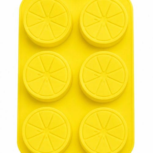 6 Cavity Lemon Silicone Casting Mould