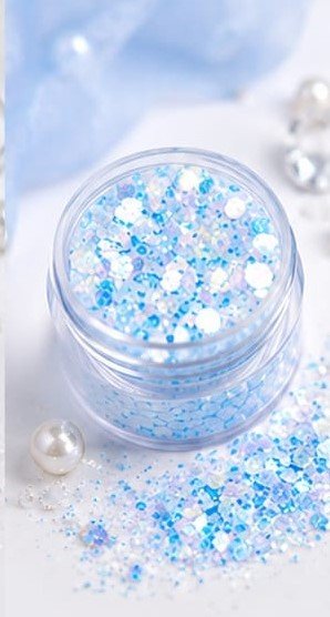 Shimmer Glitter - Golden Mirage Blue #33